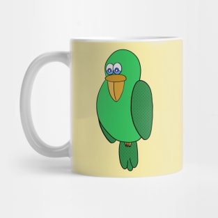 Green parakeet Mug